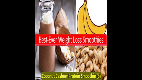 Best Ever Weight Loss Smoothies - Coconut Cashew Protein Smoothie 3 ! Smoothie Diet Recipe #shorts