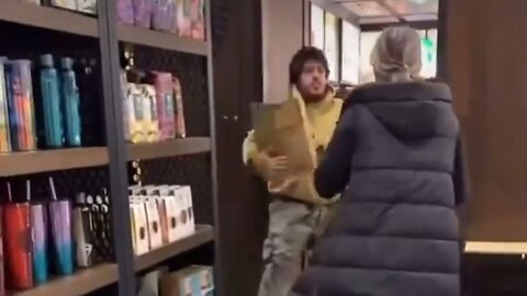 Man Jumps Counter And Steals Box Of Starbucks Stanley Cups Selling For Almost $500 Each On eBay