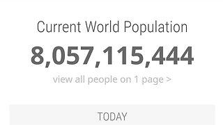 EARTH POPULATION 8.057.115.444