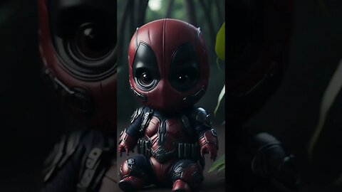 Cute Deadpool Baby Chibi in Forest short #shorts#shortsvideo#Deadpool#Chibi