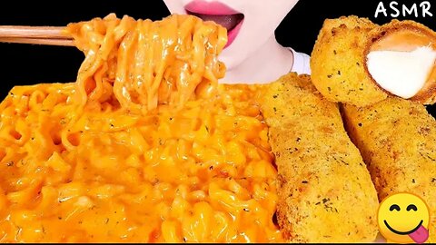 ASMR GIANT CHEESE STICKS , CHEESE CARBO FIRE NOODLES #foodasmr#asmr#viral#trending#live#msp#biden