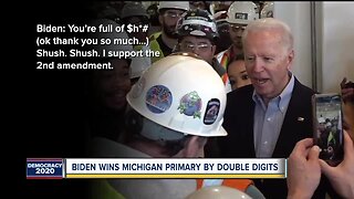 Biden wins Michigan primary after viral confrontation with Detroit auto worker