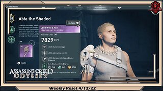 Assassin's Creed Odyssey- Weekly Reset 4/12/22