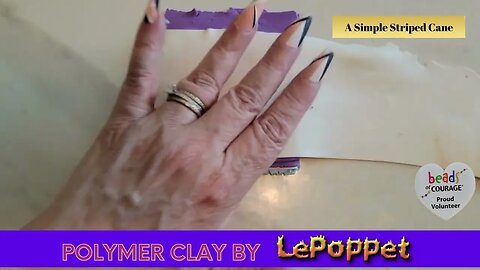 Polymer Clay Simple Striped Cane