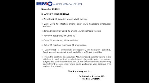 Good News from Makati Medical Center