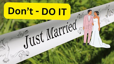 Learn Why -- You Don't Get Married