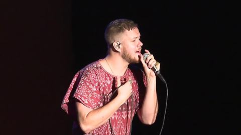 Imagine Dragons performs at school assembly