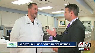 Sports injuries spike in September