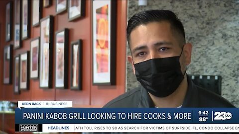 Panini Kabob Grill looking to hire for cooks and back of house staff
