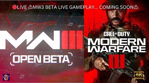 🔴LIVE ⚠️MW3 BETA LIVE GAMEPLAY... COMING SOON⚠️ - First Look at the Future of Warfare!