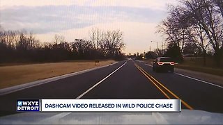 New dashcam video shows suspect in stolen cruiser leading Sterling Heights police on chase