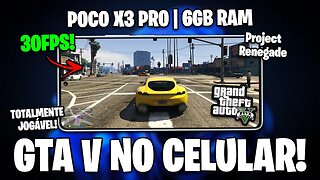 GTA V TOTALMENTE JOGÁVEL NO CELULAR! | GTA 5 POCO X3 PRO COM WINDOWS | Project RENEGADE WIndows ARM