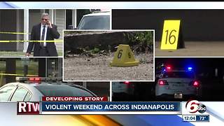 11 people shot, 3 killed in violent Indianapolis weekend