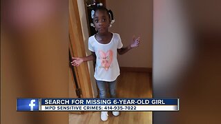 Search for missing 6-year-old girl continues in Milwaukee