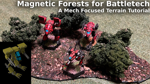 Magnetic Forest Terrain for Battletech and Other Tabletop Miniature Games