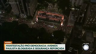 Ato pela democracia só ocupou 200 m da Av Paulista-08/01/2023