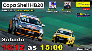 🔴 COPA SHELL HB20 | Corrida 1 | FINAL 2023 | Interlagos (SP) | Ao Vivo