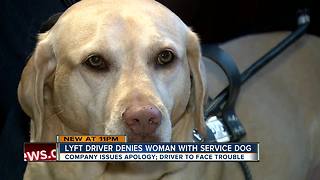 Lakeland woman who lost her eyesight says Lyft driver denied her a ride because of her service dog