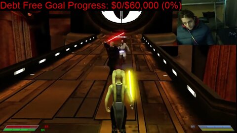 Obi Wan Kenobi VS Count Dooku In A Battle With Live Commentary In Star Wars Jedi Knight Jedi Academy