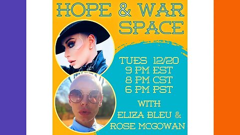 🔴LIVE NOW: Twitter Space Eliza Bleu & Rose McGowan 🟠⚪🟣 The NPC Show