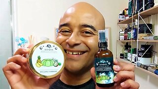 ASMR Pineapple Ambrosia set by Elysian Soap, Personna Platinum blade on Rockwell 6C