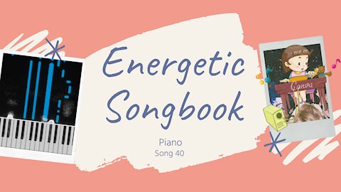 Energetic Songbook (song 40, piano, ragtime music)