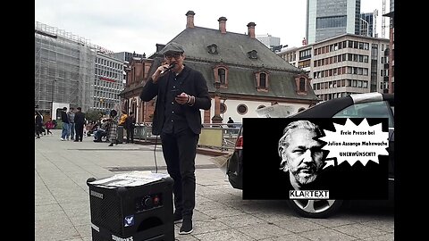 Julian Assange FFM: Mahnwache auf der Hauptwache