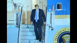 President Trump arrives in Las Vegas