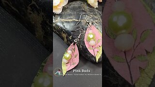 PINK IVY, 2 inch, leather feather earrings #genuineleather #handmade #leather #leatheraccessories
