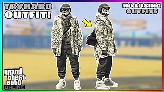 Easy Black Joggers Invisible Torso Glitch Tryhard Modded Outfit (No Transfer) (GTA Online)