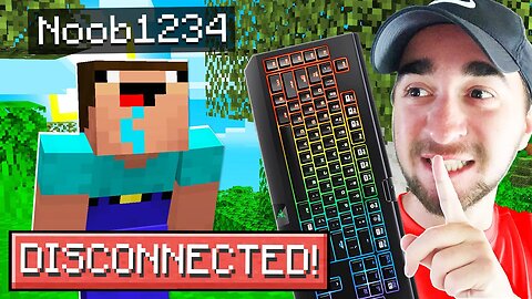 WIRELESS Keyboard Prank On Noob1234 - Minecraft