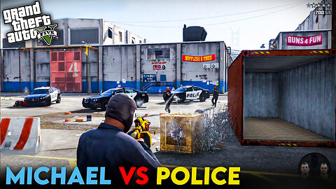 MICHAEL BIGGEST FIGHT WITH LOS SANTOS POLICE | GTA 5 GAMEPLAY