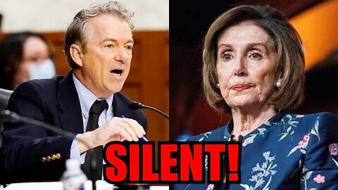 CONGRESS COMPLETELY SILENT AS RAND PAUL GETS UP AND HUMILIATES NANCY PELOSI WITH NEW FACT
