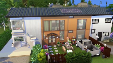 Cozy Triple Housing The Sims 4 Stop Motion Build No CC