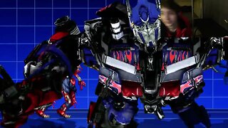 Zombies VS Optimus Prime The Leader Of The Autobots From The Transformers Series In An Epic Battle