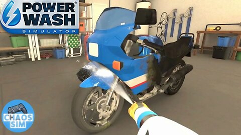 Cleaning The Motorbike And Sidecar // Powerwash Simulator Gameplay No Commentary