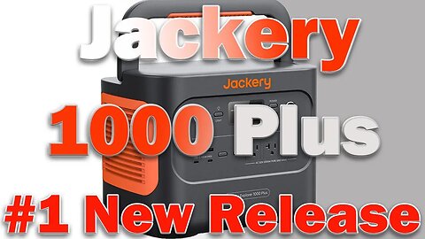 Jackery Explorer 1000 Plus Portable Power Station 1264Wh Solar Generator For Camping Road Trips