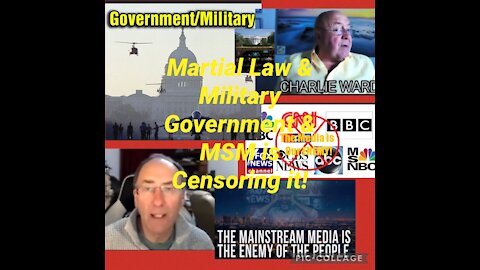 We are in nation wide Martial Law & Full Military Control & MSM is censoring it all!