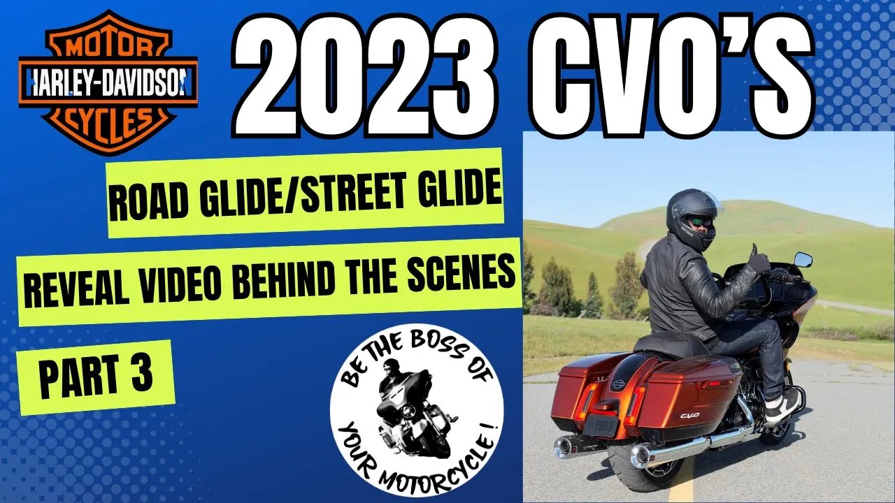 Harley Davidson 2023 CVO Street/Road Glide Reveal Video - Behind The Scenes  - Part 3!