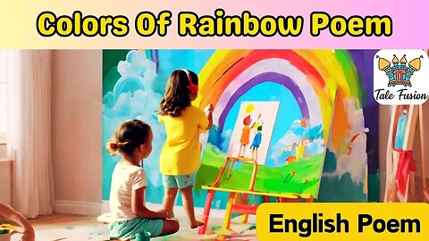 Colors Of Rainbow | Kids Rainbow Poem | Nursery Rhymes & Kids Songs | English Poem | #kids #poem
