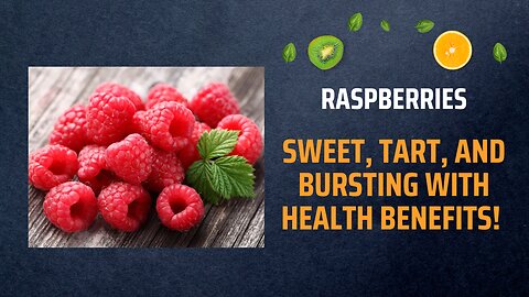 "Raspberries: Sweet, Tart, and Bursting with Health Benefits! 🍇"