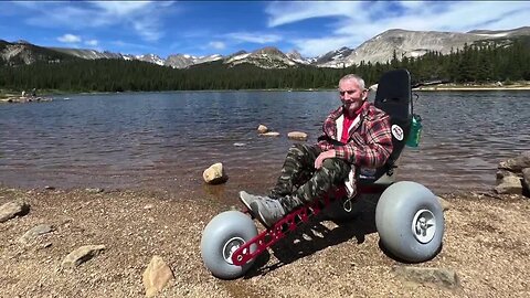 Man behind beloved Bishop Castle finally gets adaptive wheelchair, explores RMNP