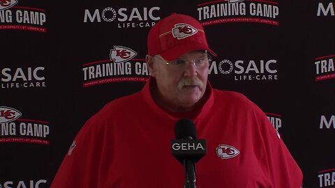 Andy Reid excited as Chiefs don pads at training camp