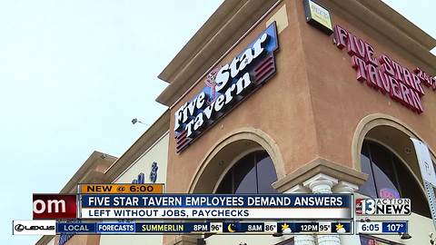 Employees claim closing Las Vegas tavern chain not paying for work