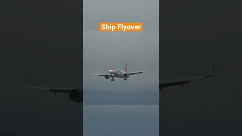 Flying over Cargo Ship