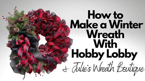 How to Make a Mesh Wreath | Winter Wreath Tutorial | How to Make a Bow by Hand