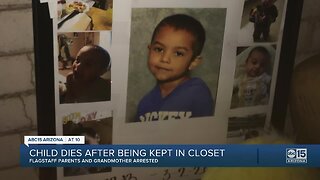 Child dies after being kept in closet