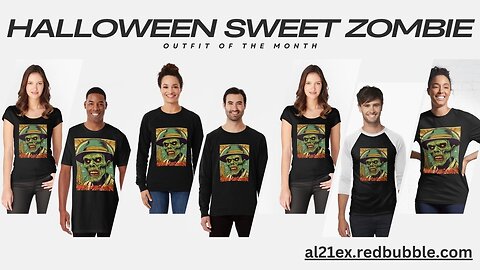 SWEET HALLOWEEN SPOOKY SCARY ZOMBIE IN CORN FIELD T-SHIRT DESIGN BY AL21EX