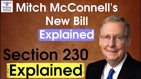 Mitch McConnell Proposes NEW Competing Covid Bill With $2000 Checks. SECTION 230 Explained