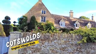 The Perfect English Village? || Walk through a Quiet Cotswolds English Village